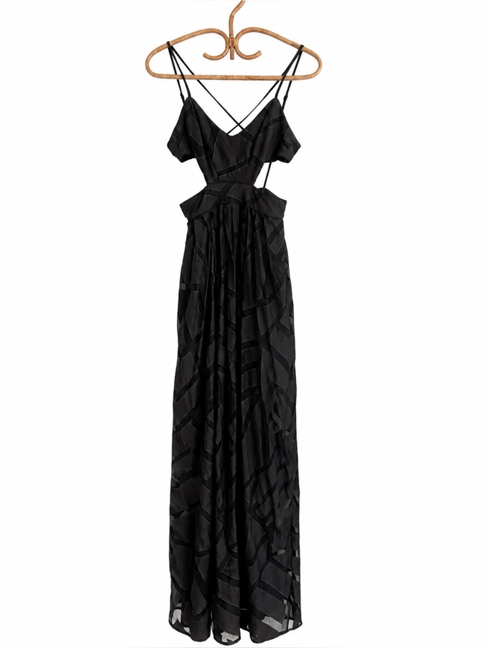 Urban Outfitters Silence + Noise Savannah Geo Mesh Maxi Dress Size 0 NW